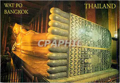Moderne Karte Phra Non Wat Po Bangkok Thailand