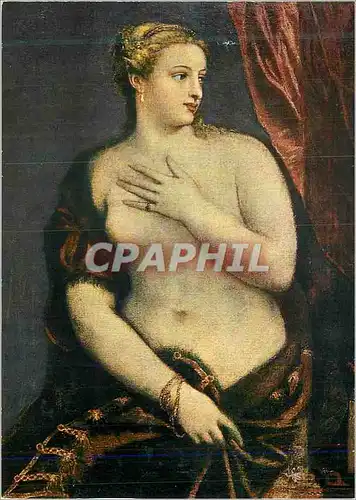 Moderne Karte Tiziano Vecellio Venus at the mirror