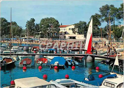 Moderne Karte La Cote d Azur France Environs de St Raphael Bateaux