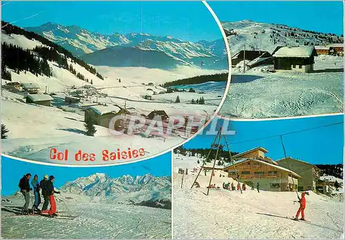 Moderne Karte Col des Saisies Savoie