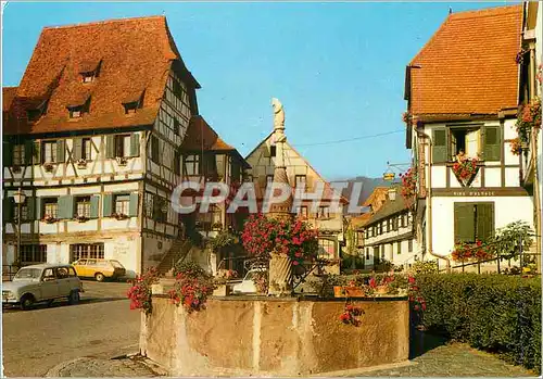 Cartes postales moderne Dambach La Ville Alsace La Fontaine de l Ours sur la Place du Marche