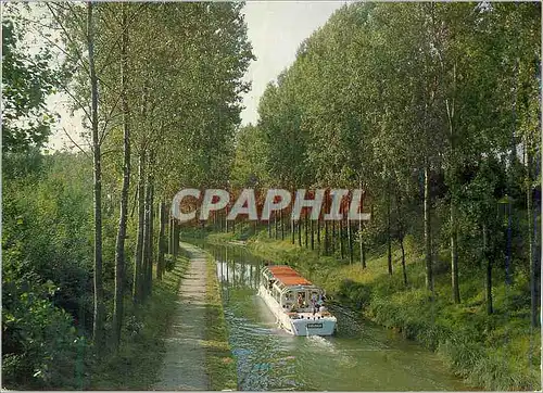 Cartes postales le Canal de l'Ourcq Bateau