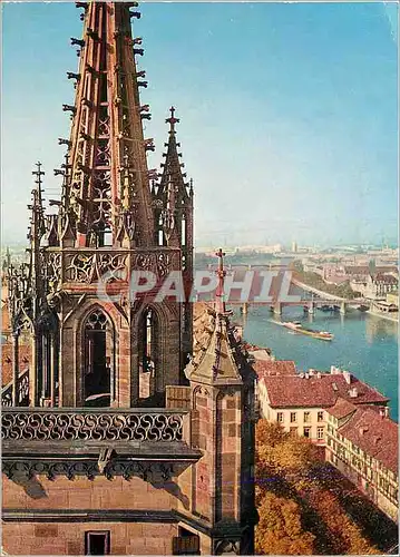 Cartes postales Basel Blick vom Munster