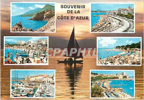 Cartes postales moderne Souvenir de la Cote d'Azur Roches Rouges de l'Esterel Saint Raphael Frejus Plage St Aygulf Ste T