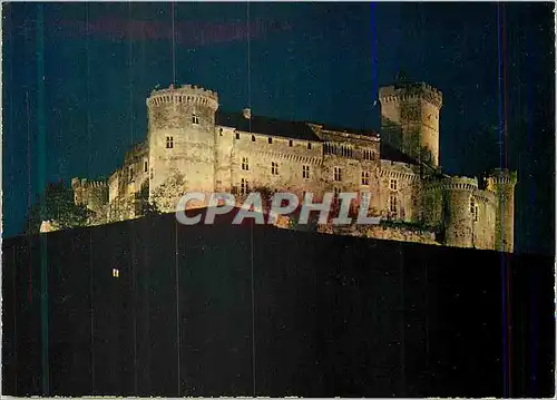 Cartes postales moderne Le Lot Terre des Merveilles Castelnau Bretenoux Vue de Nuit