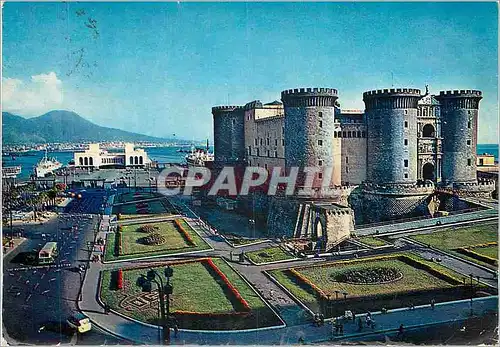 Cartes postales moderne Napoli Maschio Angioino e Stazione
