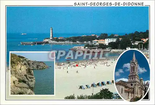 Cartes postales moderne Saint Georges de Didonne La Plage Le Port et Le Phare