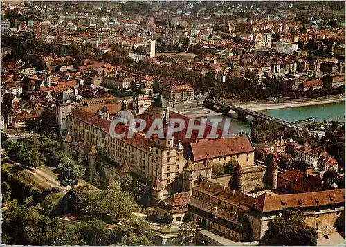 Moderne Karte Wurzburg am Main Festing Marienberg Mit Blick auf Die Stadf