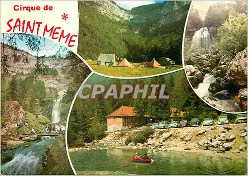 Cartes postales moderne Paysages de Chartreuse Le Cirque de Saint Meme et les Sources du Guiers