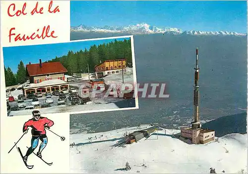 Cartes postales moderne Le Haute Jura Col de la Faucille (Ain) alt 1323 m Le Sommet du Mont Rond Ski