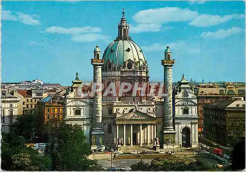 Moderne Karte Vienne Eglise de St Charles