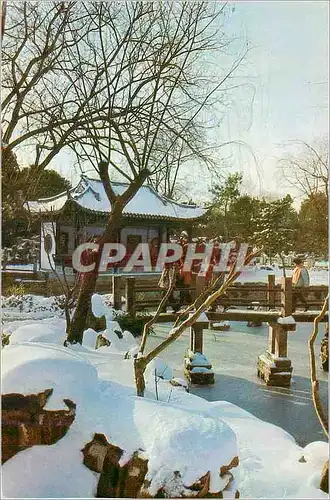 Cartes postales moderne Snow in the Gu Yi Garden