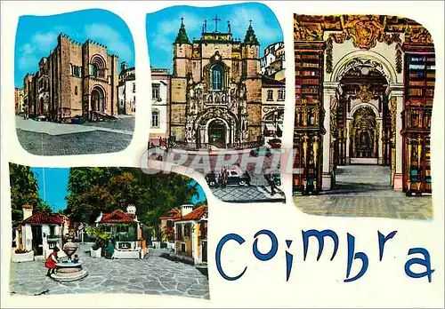 Moderne Karte Coimbra Divers Aspects de la Ville
