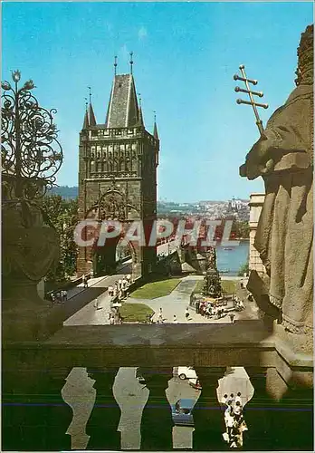Cartes postales moderne Prague (Praha) Place des Croisiers a l'Etoile Rouge