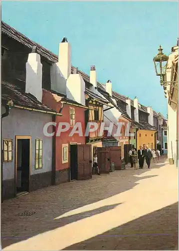 Cartes postales moderne Praha La Ruelle de L'Or ou Selon la Legende du Regne de l'Empereur Rodolphe II