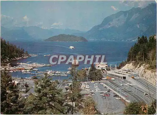 Moderne Karte Horseshoe Bay West Vancouver B C Canada