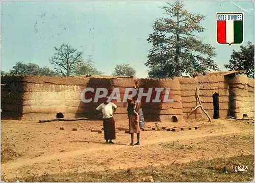 Cartes postales moderne Cote d'Ivoire Village Lobi Soukhala