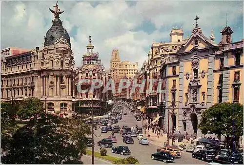 Cartes postales moderne Madrid Rue d'Alcala et Avenue Joseph Antoine