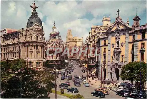 Moderne Karte Madrid Rue d'Alcala et Avenue Joseph Antoine