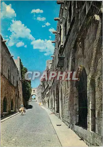 Cartes postales moderne Rhodes Rue des Chevaliers