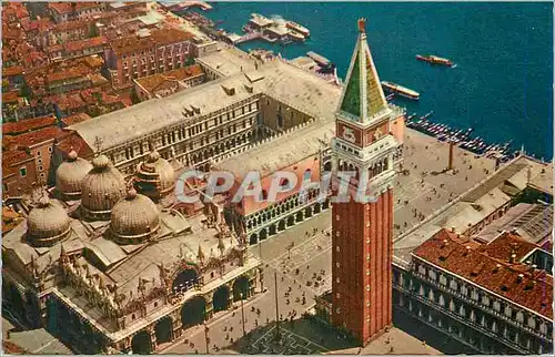 Moderne Karte Venezia Vue Aerienne