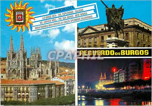 Cartes postales moderne Burgos La Cathedral