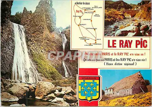 Moderne Karte Le Ray Pic Les Grands Paysages de l'Ardeche