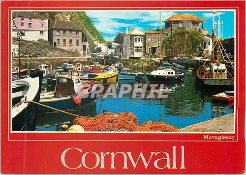 Moderne Karte Cornwall Mevagissey