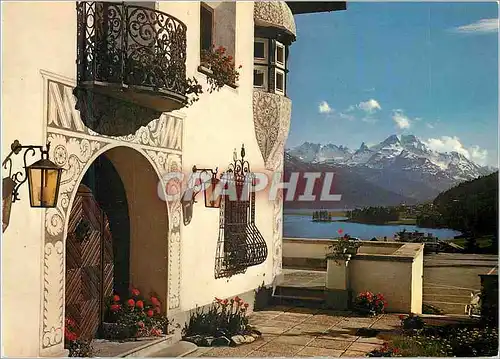 Cartes postales moderne Suisse Champfer mit Piz Della Margna