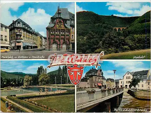 Cartes postales moderne Vuadukt Partie a d Lieserbrucke Marktplatz M Rattiaus u Neustrabe