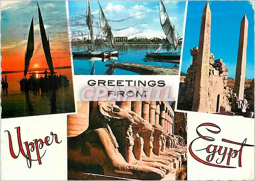 Moderne Karte Greetings From Upper Egypt