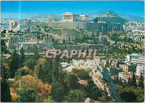 Cartes postales moderne Athenes Vue de l'Acropole