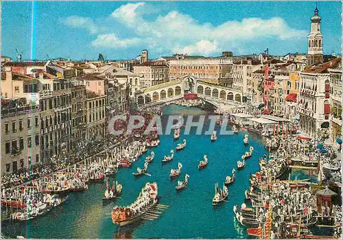 Cartes postales moderne Venezia Regate Historique etle Pointe de Rialto