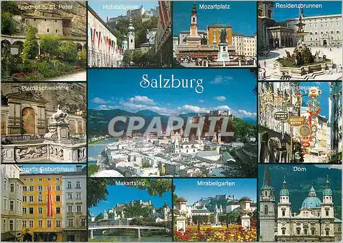 Moderne Karte Festspielstadt Salzburg