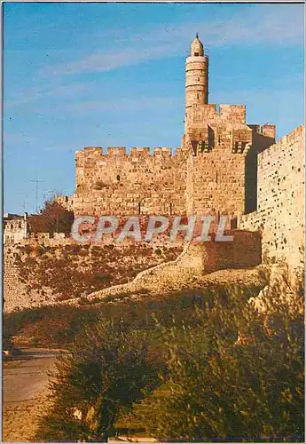 Moderne Karte Jerusalem David Tower The Citadel Near Jaffa Gate