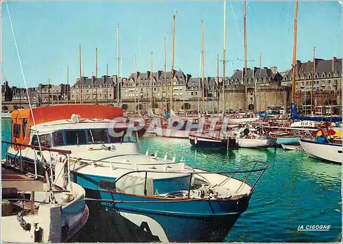 Cartes postales moderne La Cigogne Saint Malo (Ille et Vilaine) La Grande Porte Bateaux