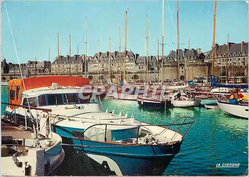 Moderne Karte La Cigogne Saint Malo (Ille et Vilaine) La Grande Porte Bateaux