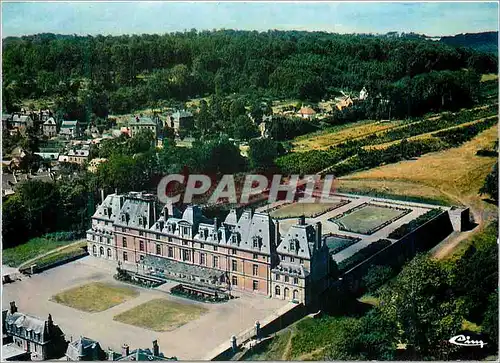 Moderne Karte Eu (Seine Mar) Vue Aerienne du Chateau