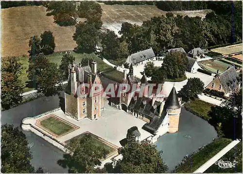 Moderne Karte Lassay Pres Romarantin (L et Ch) Chateau de Moulin (XVe S) Vue Aerienne