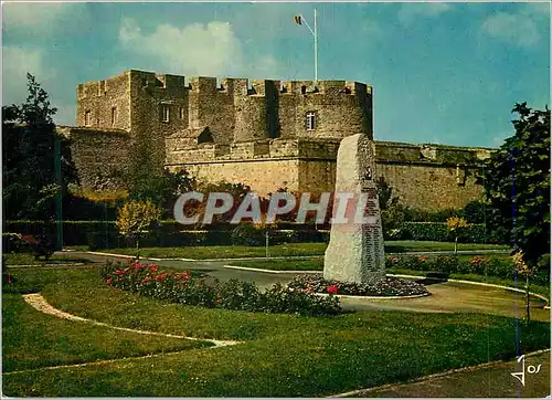 Moderne Karte La Bretagne en Couleurs Brest (Finistere) Le Chateau et le Monument