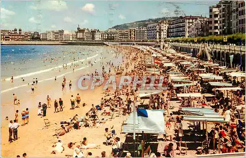 Cartes postales moderne San Sebastian Plage de la Concha