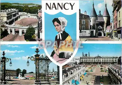 Cartes postales moderne Nancy Lorraine Place Carriere Porte de la Craffe Place Stanislas L'Hotel de Ville