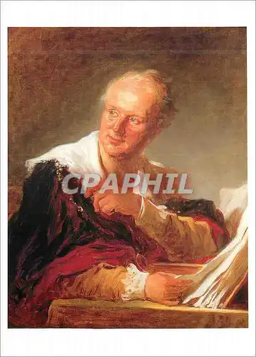 Cartes postales moderne Musee du Louvre Fragonard J H 1732 1806 Denis Diderot Ecrivain