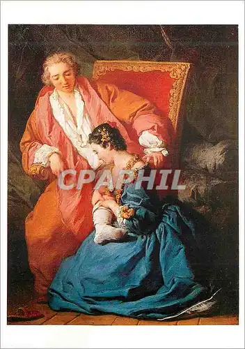 Cartes postales moderne Musee du Louvre Subleyras Pierre 1699 1749 La Courtisane Amoureuse