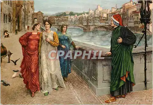 Cartes postales moderne Firenze Rencontre de Dente avec Beatrice