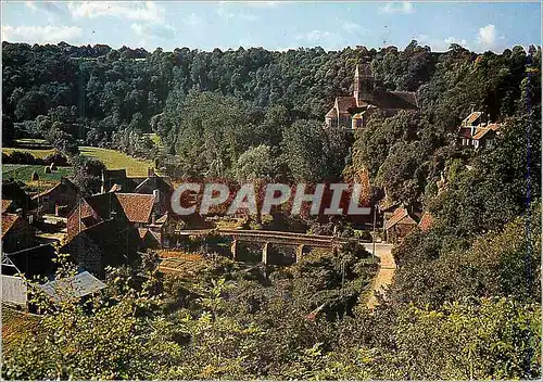 Cartes postales moderne Alpes Mancelles Saint Ceneri Gerei (orne) L'Eglise et le Pont