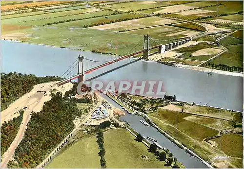 Moderne Karte Le Pont de Tancarville (Seine Maritime)