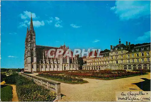 Cartes postales moderne Chapelle Montligeon (Orne) La Basilique l'Oeuvre et ses Jardins