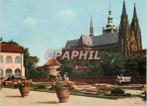 Cartes postales moderne Praha Terrasse Pres du Manege au Chateau