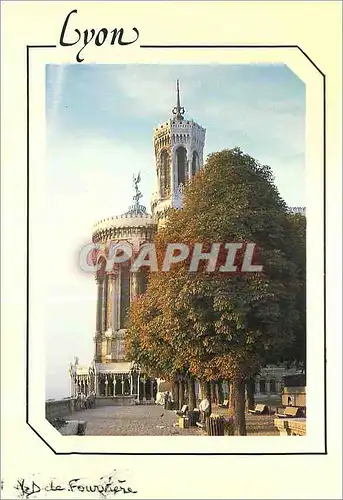 Cartes postales moderne Lyon La Basilique Notre Dame de Fourviere